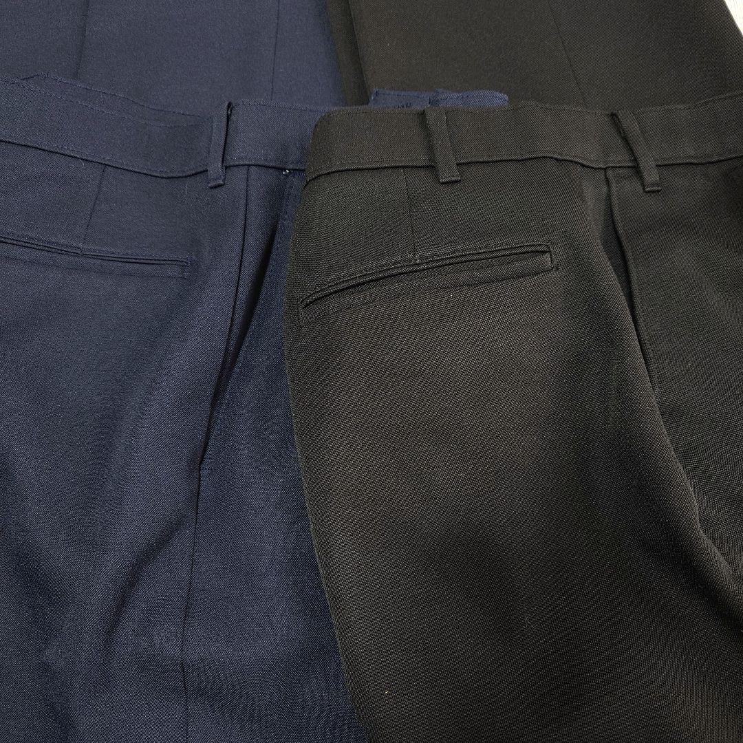 人気 リーバイス アクションスラックス W38L31 ブラック ポリパンツ 古着