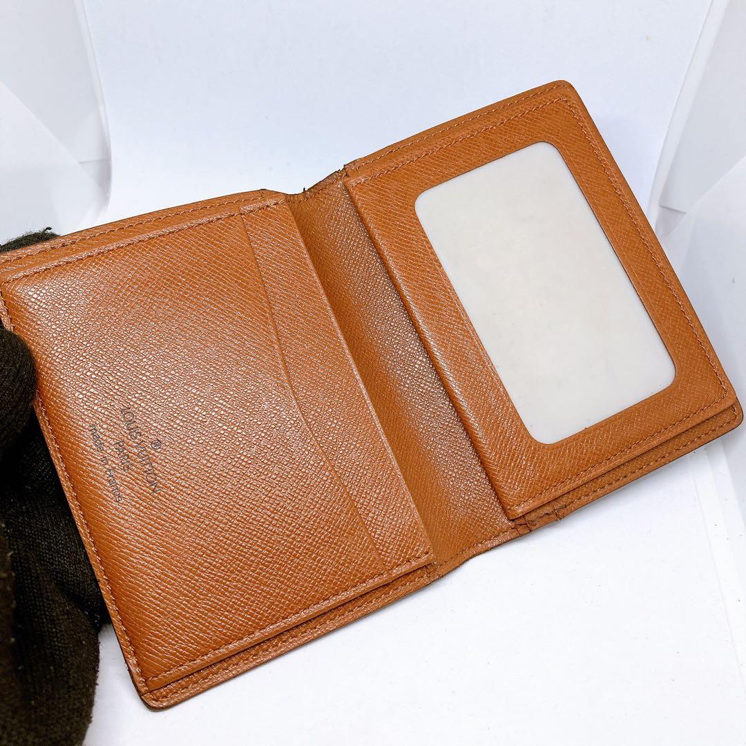 644 ルイヴィトン モノグラム　カードケース 定期入れ　名刺入れ　折り財布