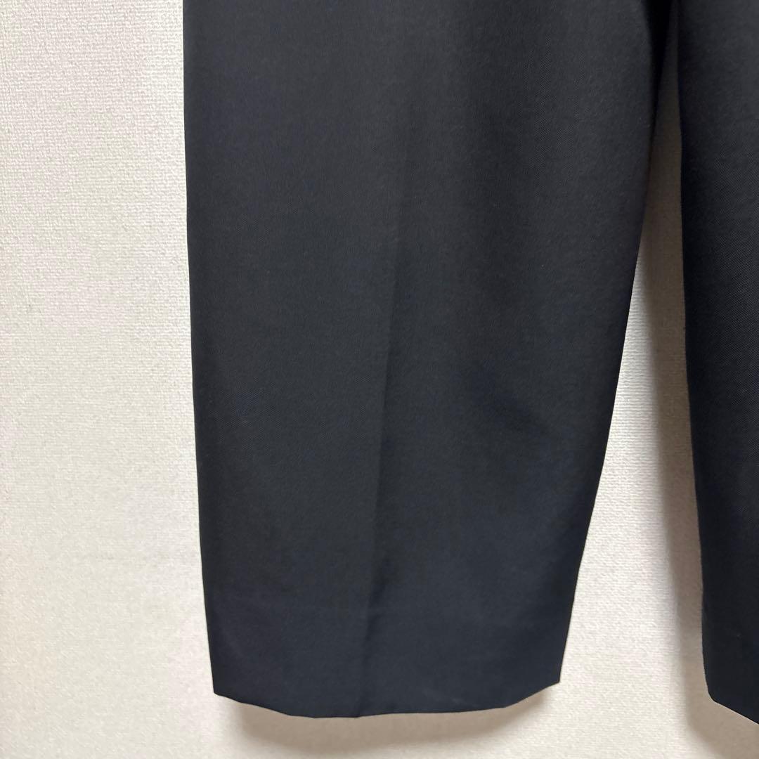 THE RERACS ツータックワイドストレートスラックス　ブラック