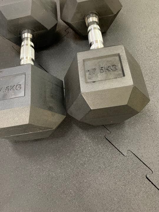 値下げしました　ラバーヘックス  ダンベル  70kg 2個