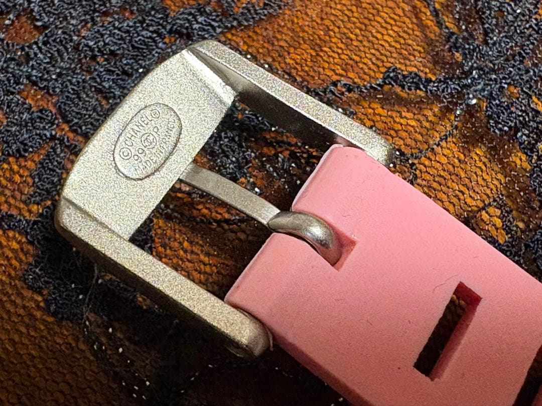 CHANEL ピンク ラバーベルト 約20cm