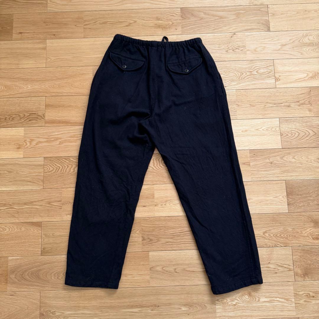 COMOLI コモリ 22AW リファインウール ドローストリングイージーパンツ