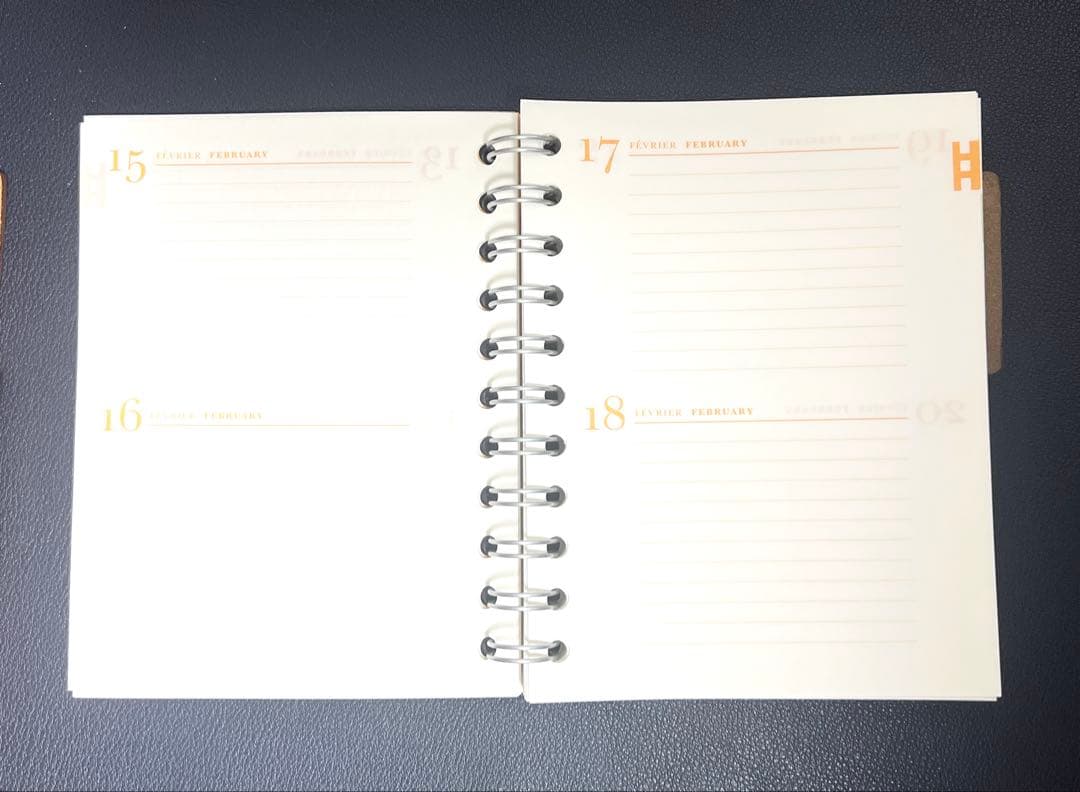 HERMES エルメス ユリス PM 2種 レフィル付 手帳カバー フランス製