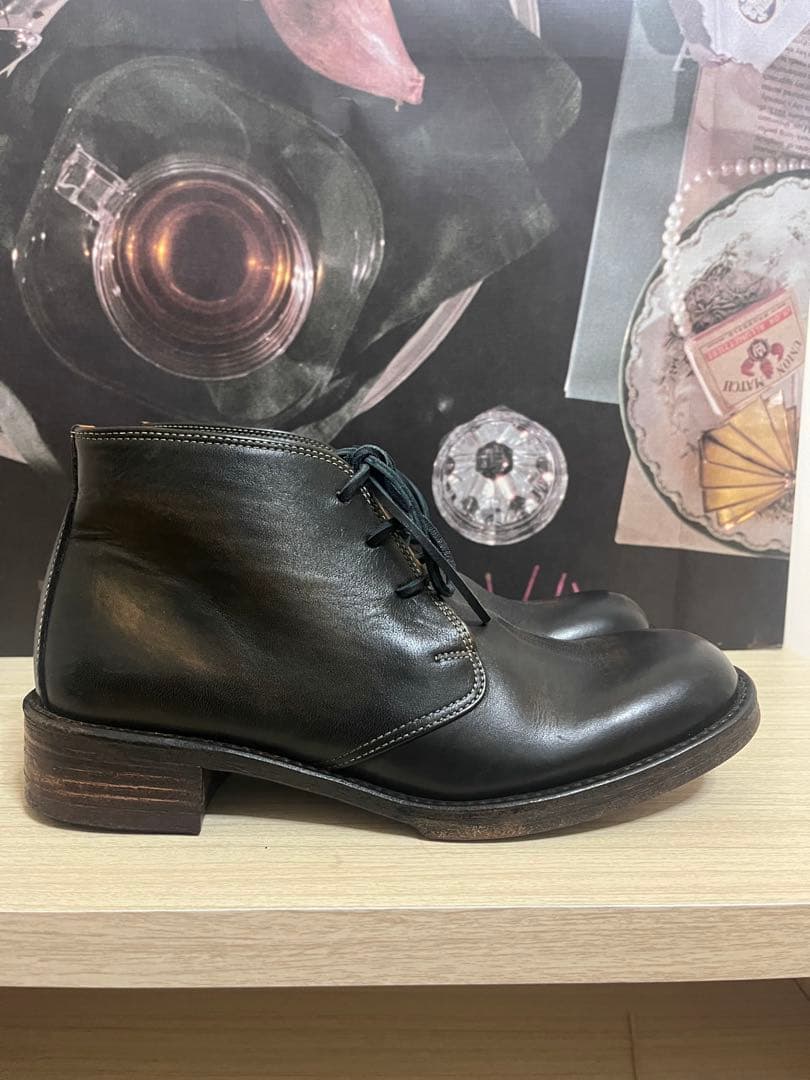 未使用　ベイクルーズ　MOTO 革靴　日本製　チャッカブーツ　サイズ1