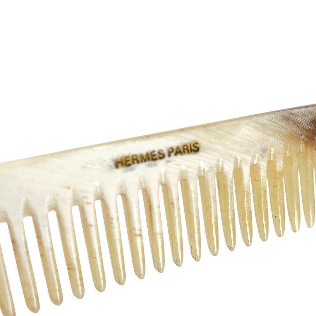 HERMES✨エルメス　コーム　くし　レザーケース　レッド　ホワイト　箱付き