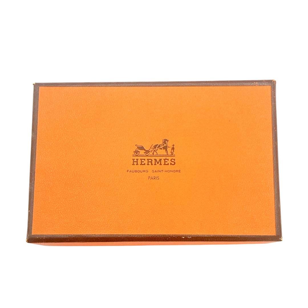 HERMES✨エルメス　コーム　くし　レザーケース　レッド　ホワイト　箱付き