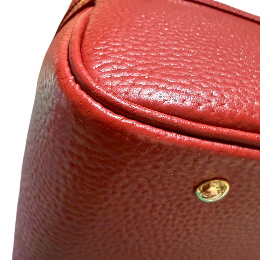 CH!III レッドレザー バニティバック