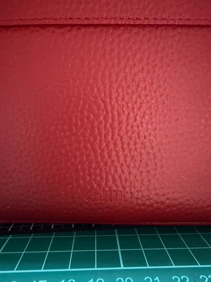 CH!III レッドレザー バニティバック