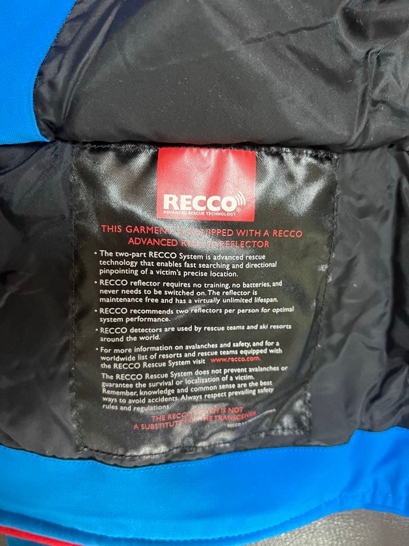 美品KJUS チュース　スキーウェア RECCO装備 赤青　レディース