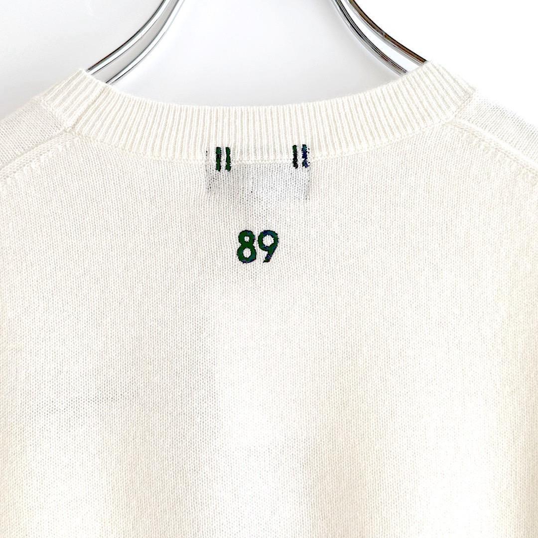 453 パーリーゲイツ 定価33,000円 カシミヤ100％ ニット 白 0 S