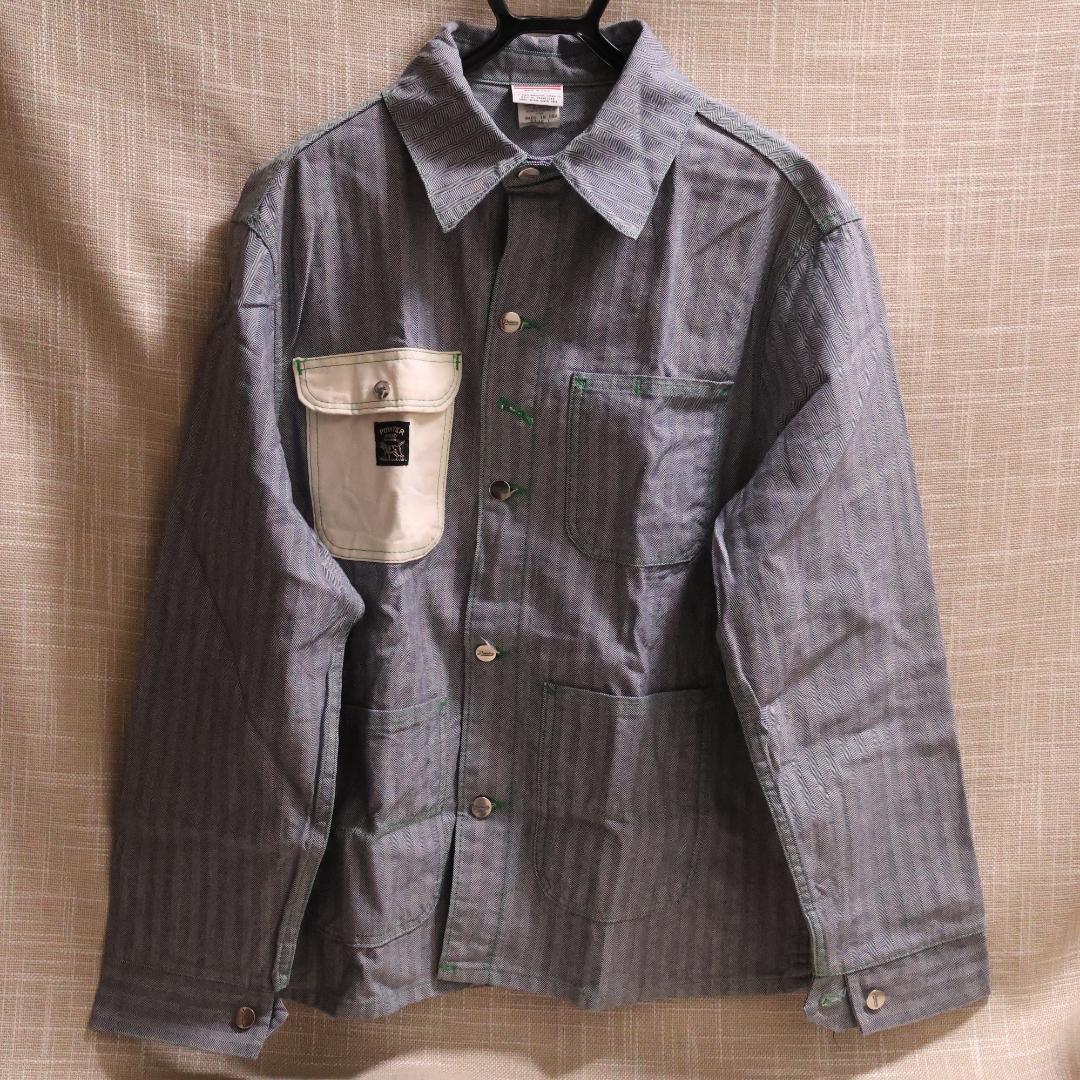 ポインターブラックラベル ヘリンボーン カバーオール US-L日本XLサイズ