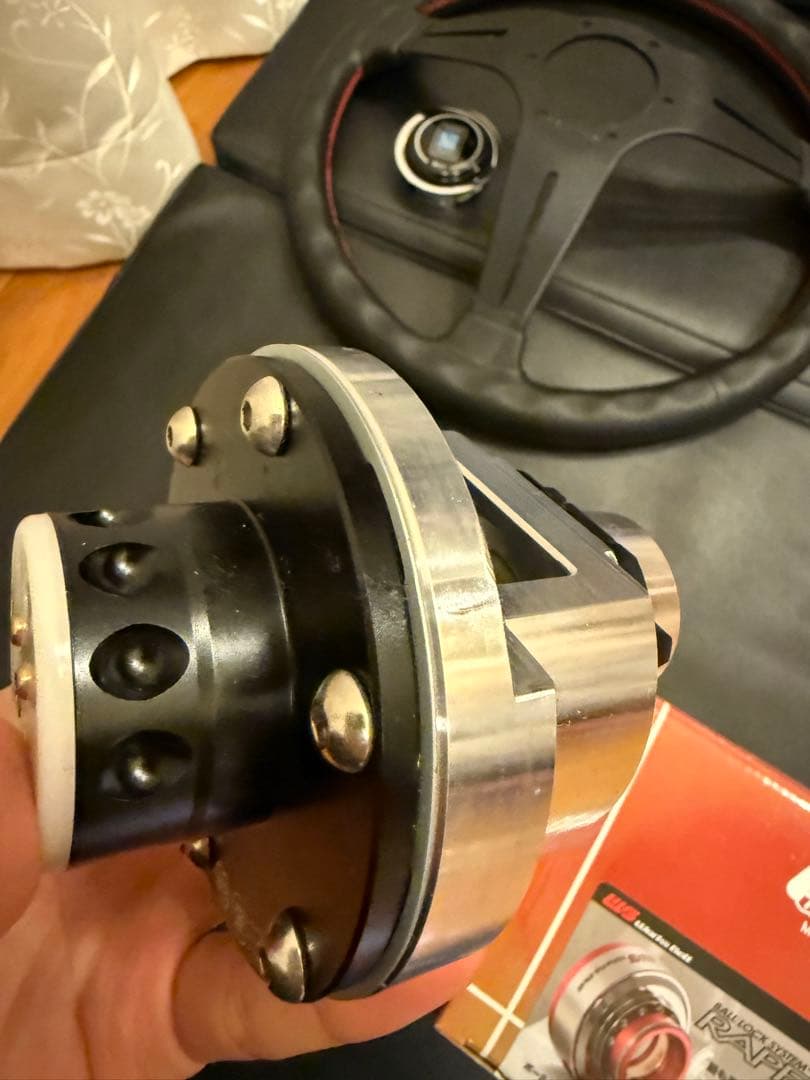 ワークスベル ラフィックス2 ステアリング ボス ブラック