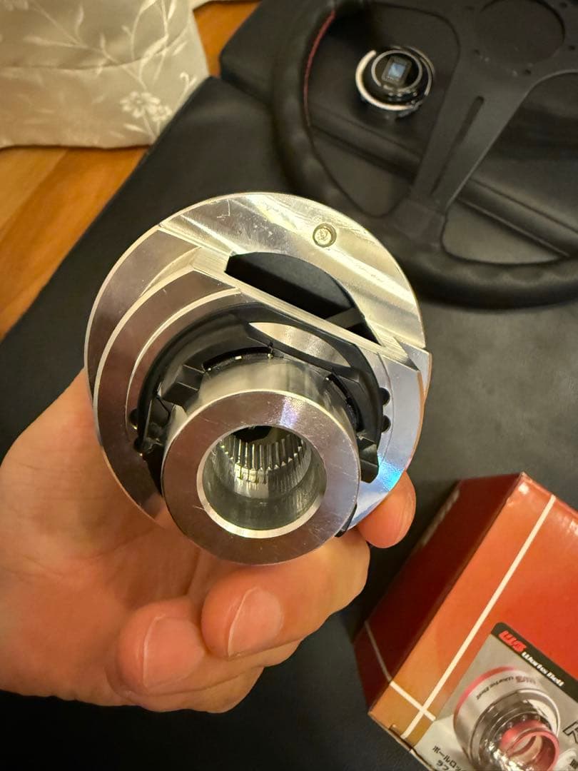 ワークスベル ラフィックス2 ステアリング ボス ブラック