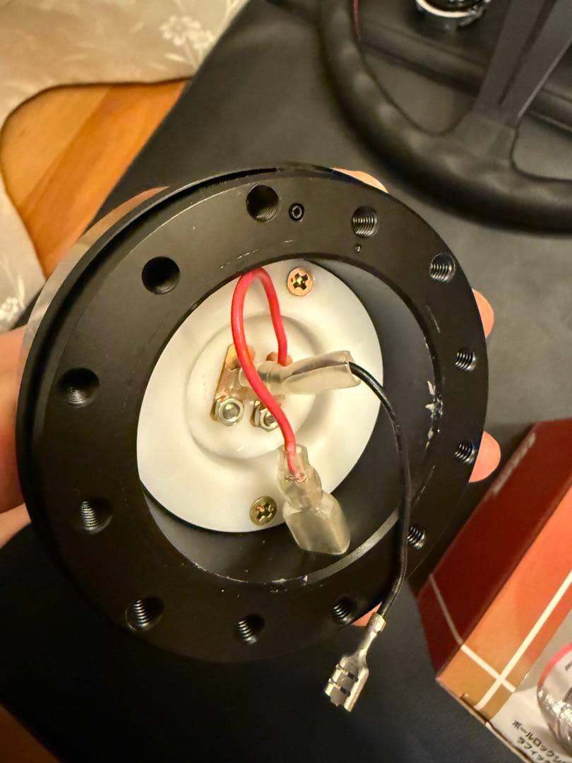 ワークスベル ラフィックス2 ステアリング ボス ブラック