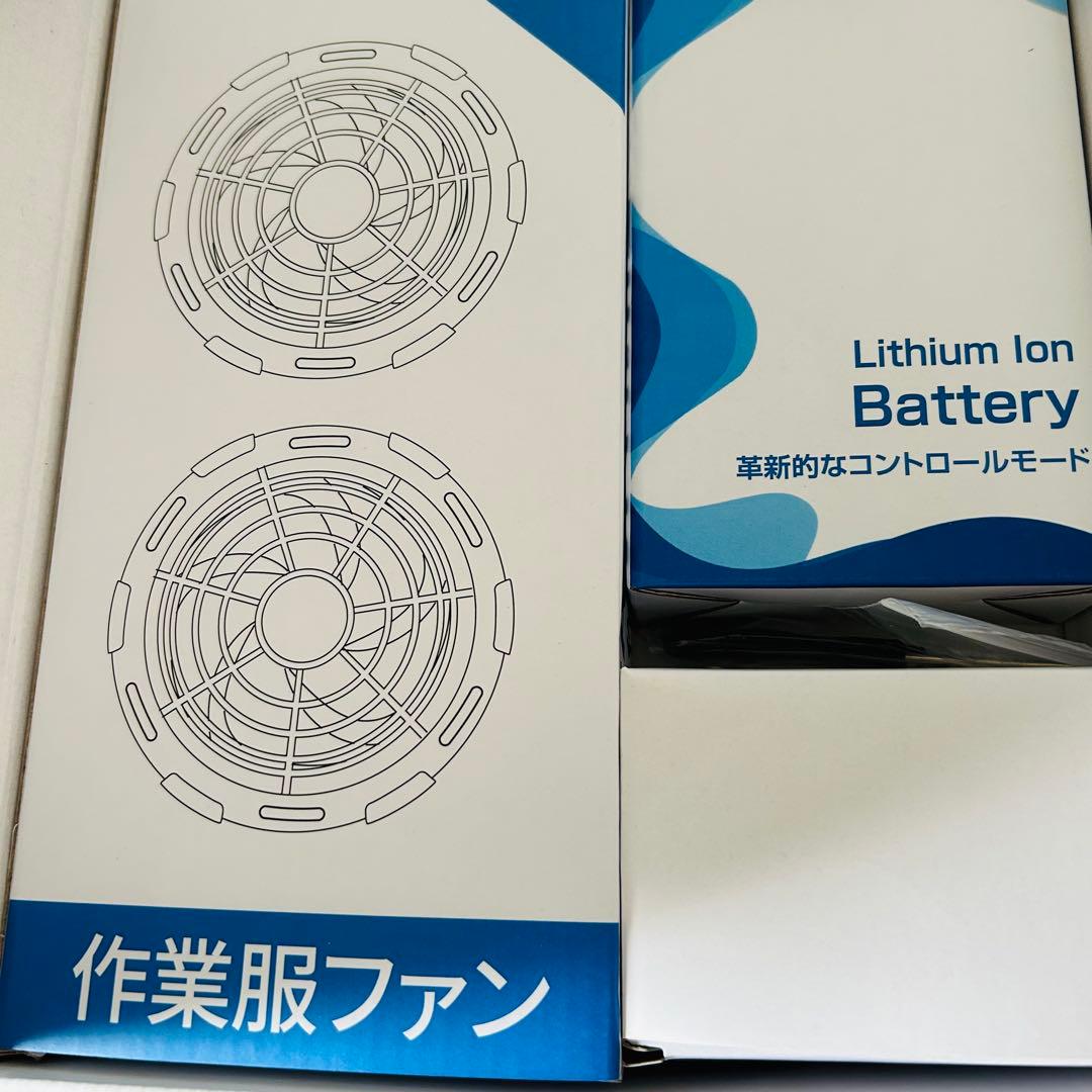 空調服用ファンバッテリーセット 作業服 42V超高出力 風量調節 省エネ