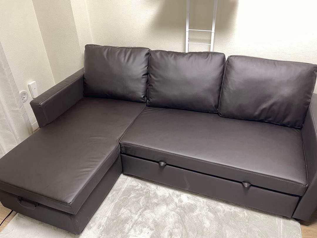 カウチソファベッド（Nシールド ノアーク2 DBR） 【引き取り限定】