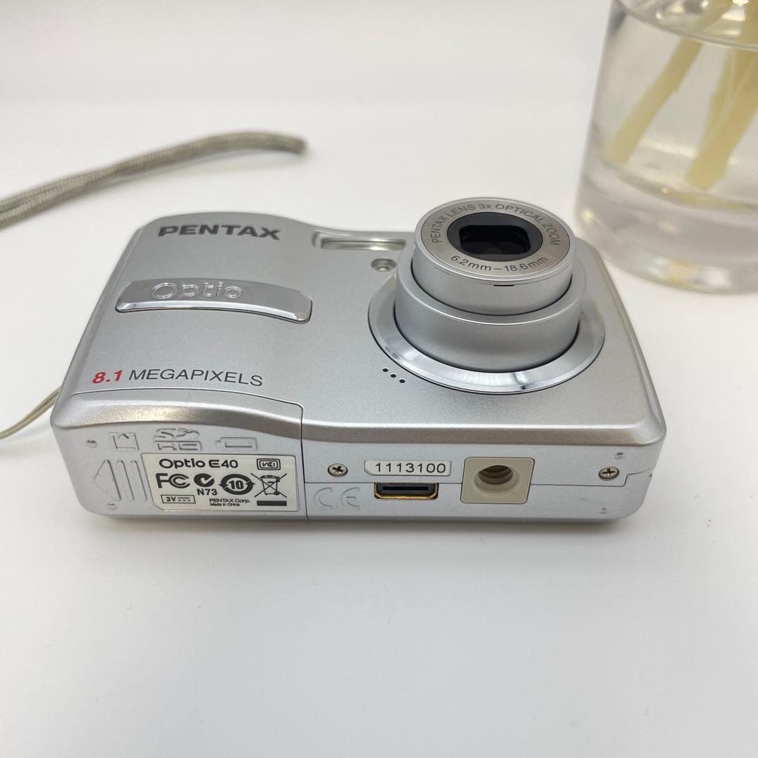 美品✨PENTAX Optio E40✨動作確認済 スマホ転送OK 単三電池♪