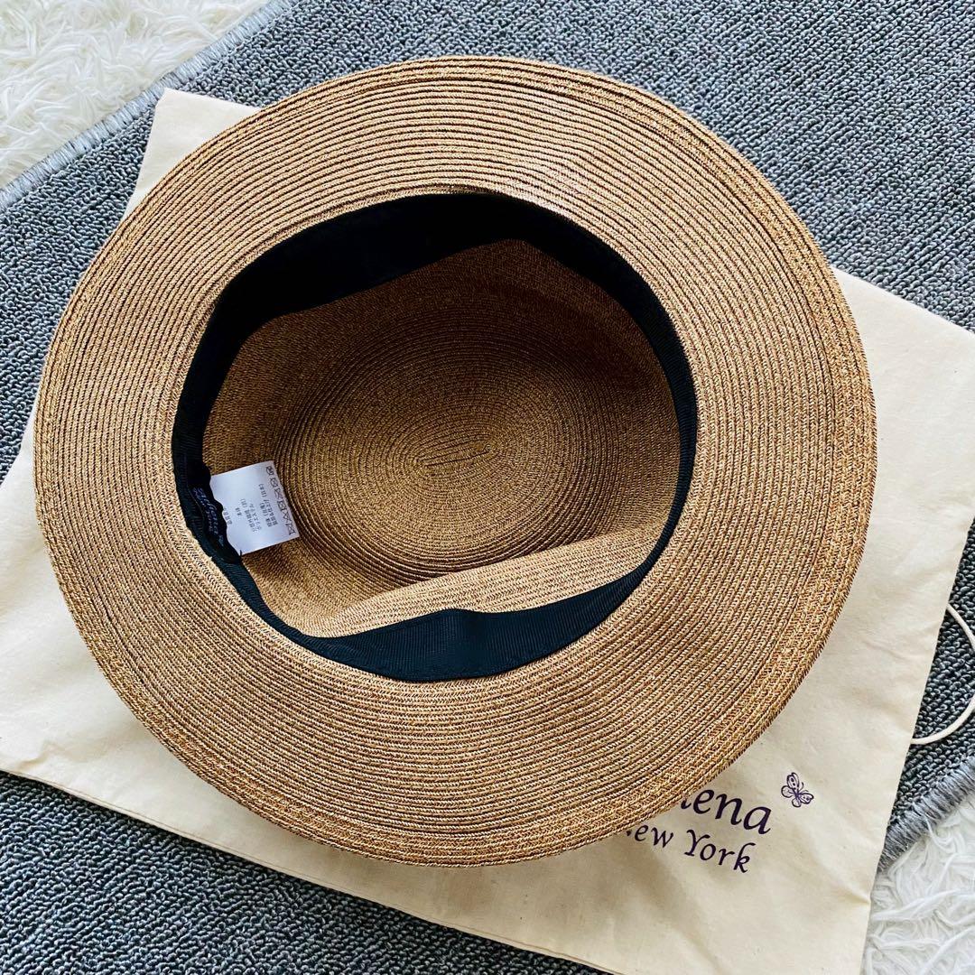 アシーナニューヨーク●極美品●石原さとみ着用モデル カミラ リボンストローハット