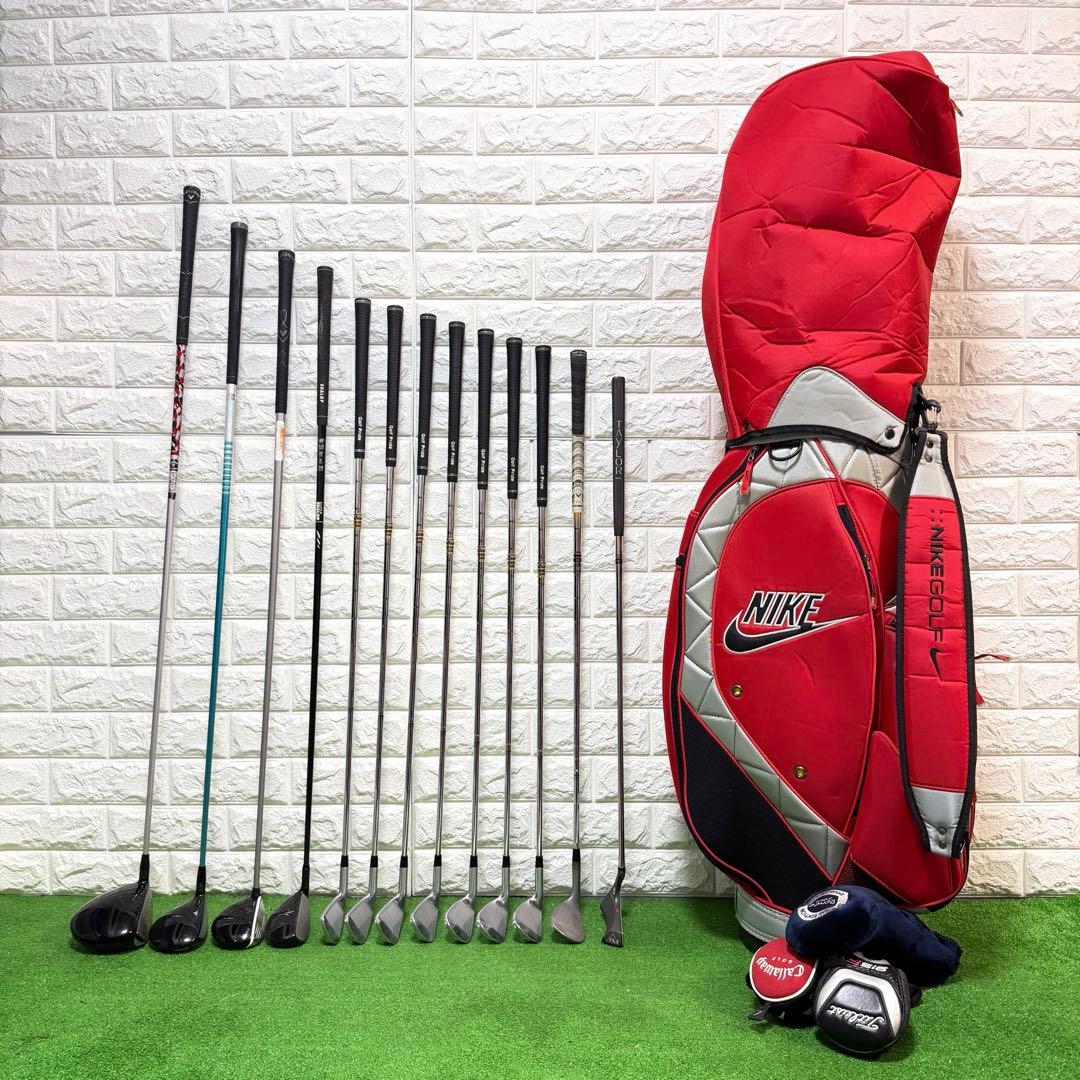 ゴルフセット　豪華　キャロウェイ　飛距離抜群　メンズ　すぐ使える　NIKEバッグ
