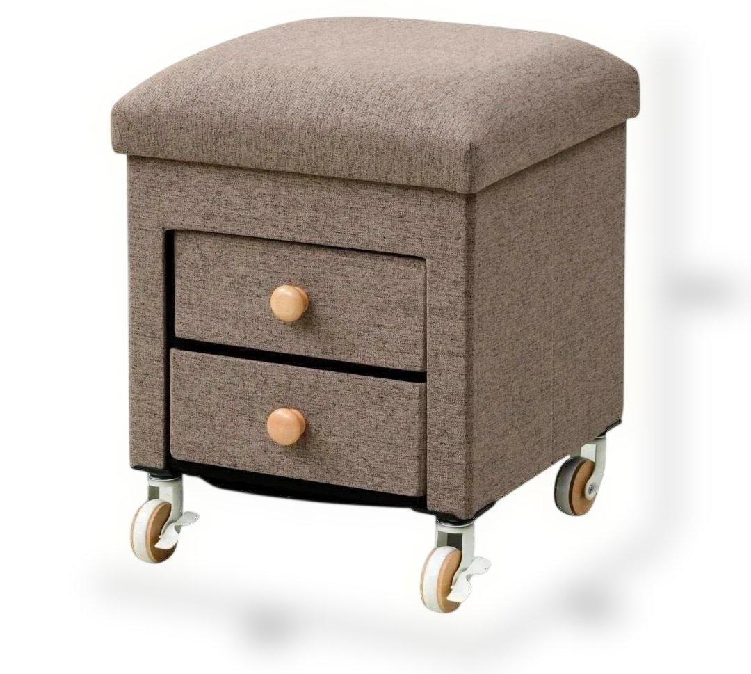 収納ボックス 椅子 キャスター付き 収納スツール 251001-3A