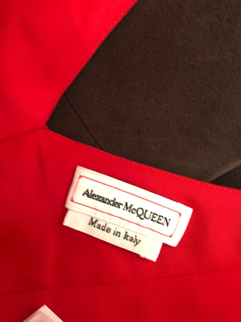 Alexander McQueen ジップパラシュートミディワンピ★マックイーン