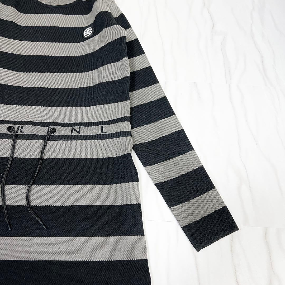 《美品》muta MARINE GOLF ボーダーニットワンピース ゴルフウエア