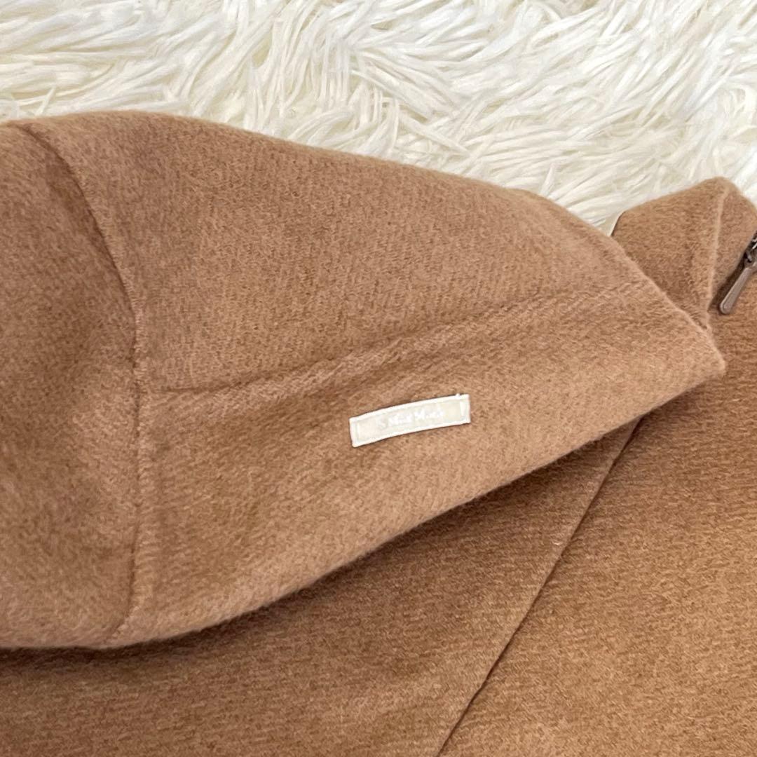 'S MaxMara クチートアマーノ アンゴラ混 ワンピース 42 キャメル