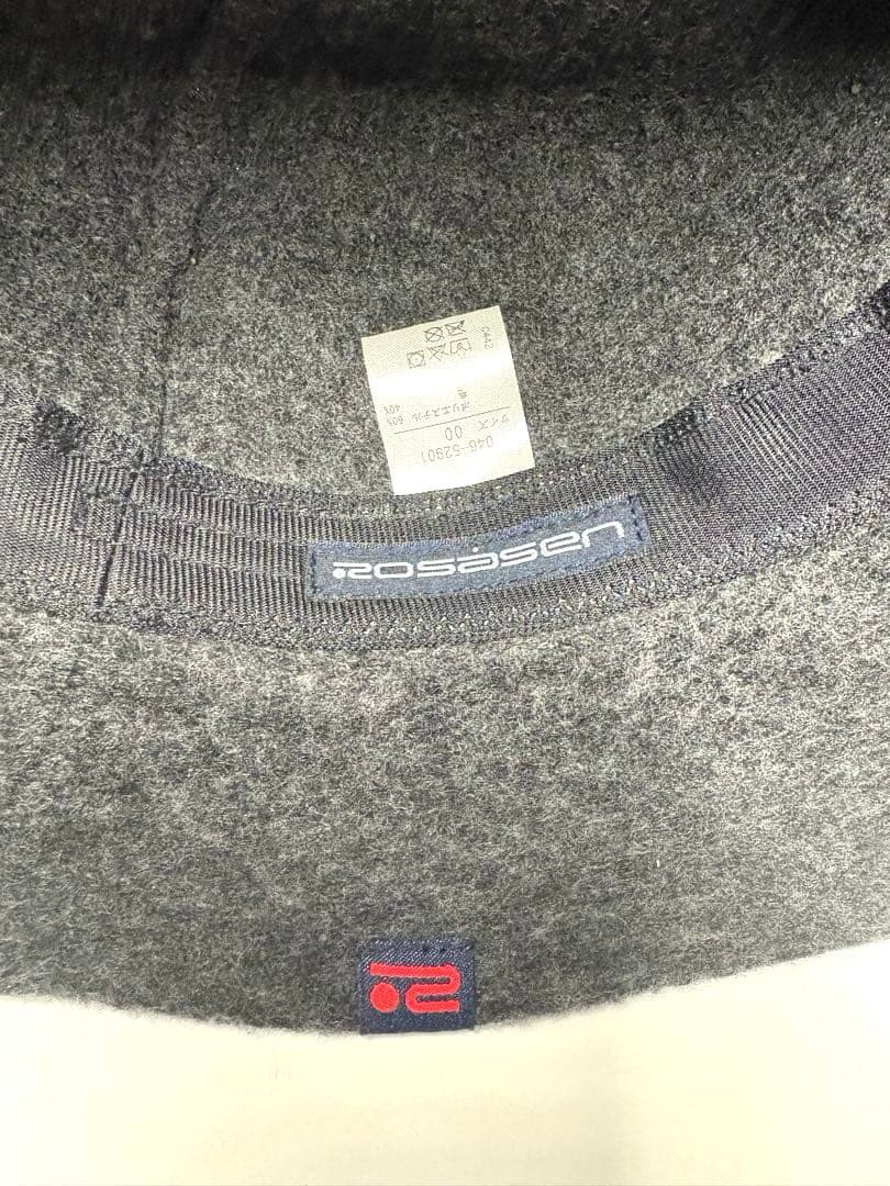 ROSASENゴルフ ニットバケットハット 046-52901チャコールグレー
