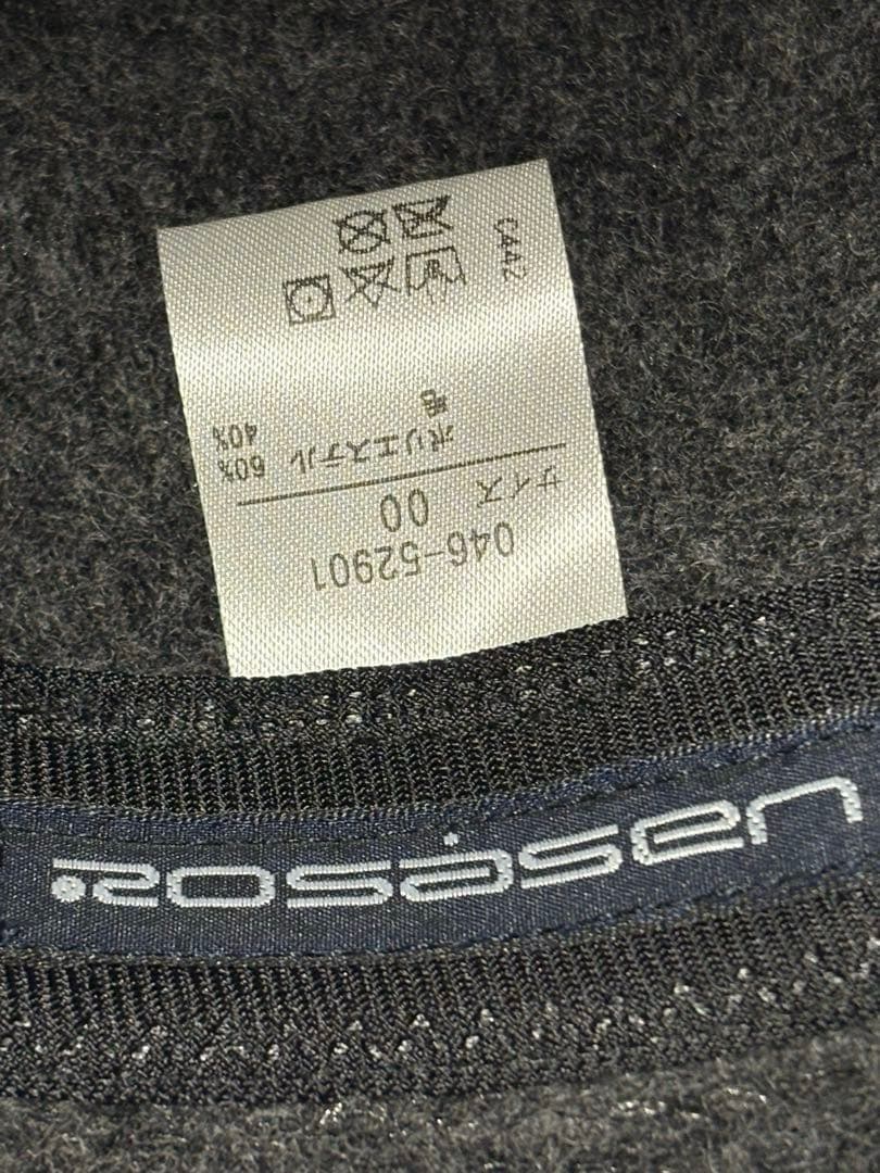 ROSASENゴルフ ニットバケットハット 046-52901チャコールグレー