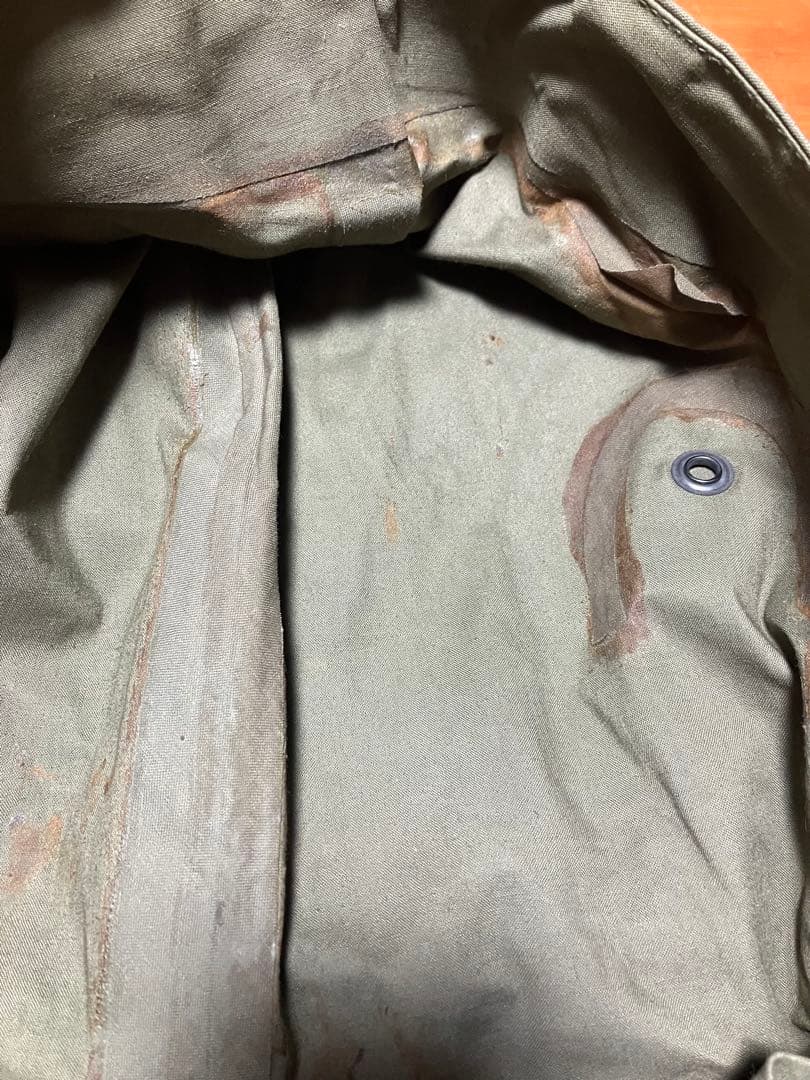 レインパーカー 米軍実物 SMALL デッキパーカー