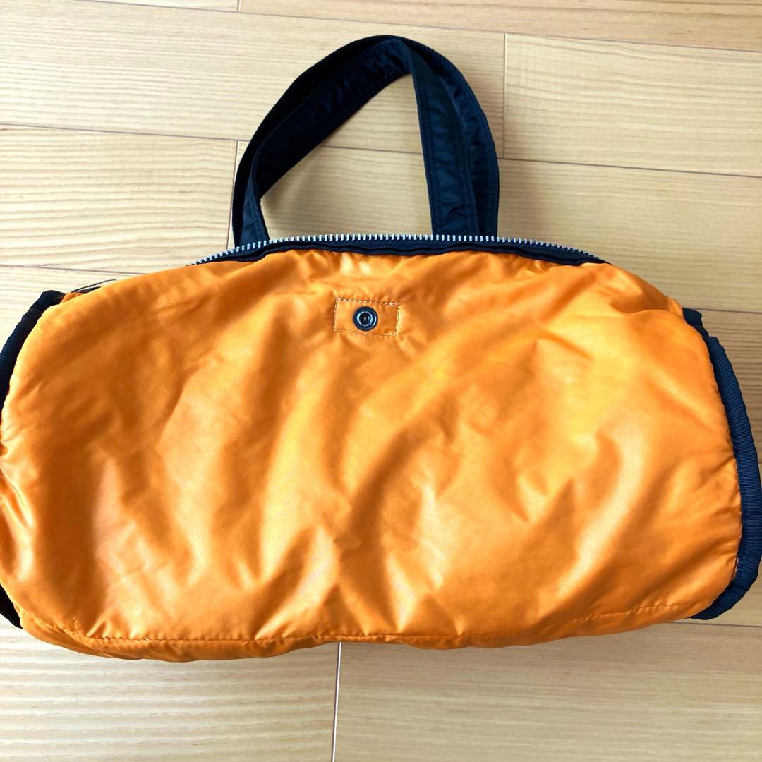 美品　PORTER ポーター ミニボストン ドラムバッグ ブラック　タンカー