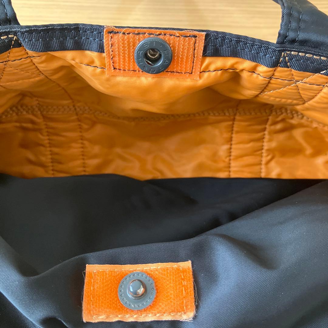 美品　PORTER ポーター ミニボストン ドラムバッグ ブラック　タンカー