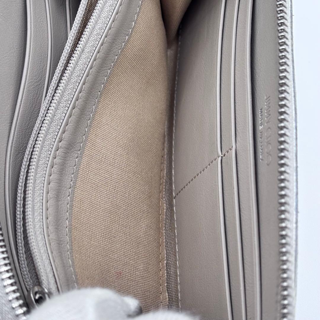 ✨美品✨ JIMMY CHOO 星スタッズ シルバー ラウンド長財布