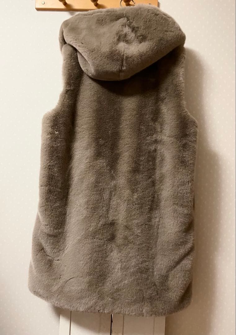 BARNEYS NEW YORK フード付きファーコート