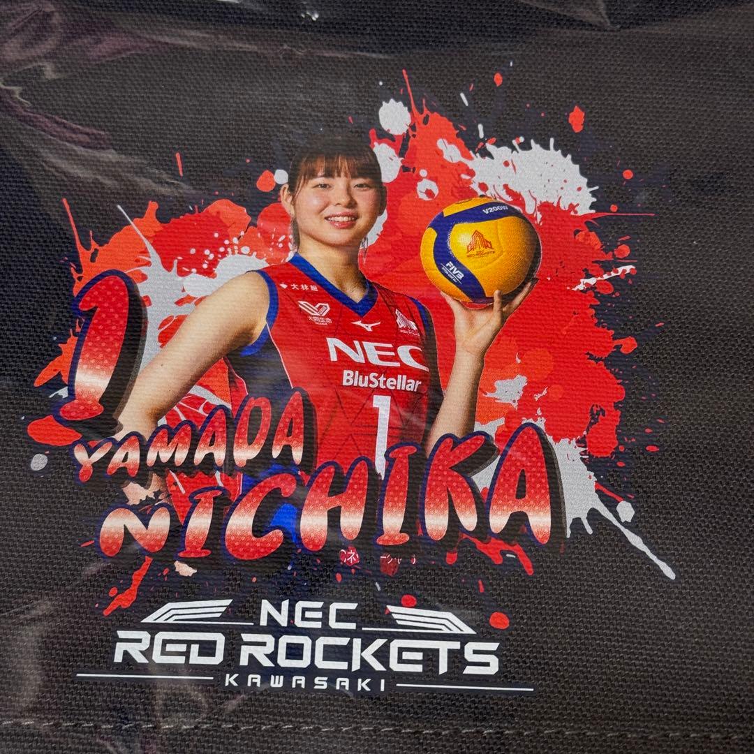 necレッドロケッツ 山田二千華グッズセット(タオル、ポーチ、うちわ)