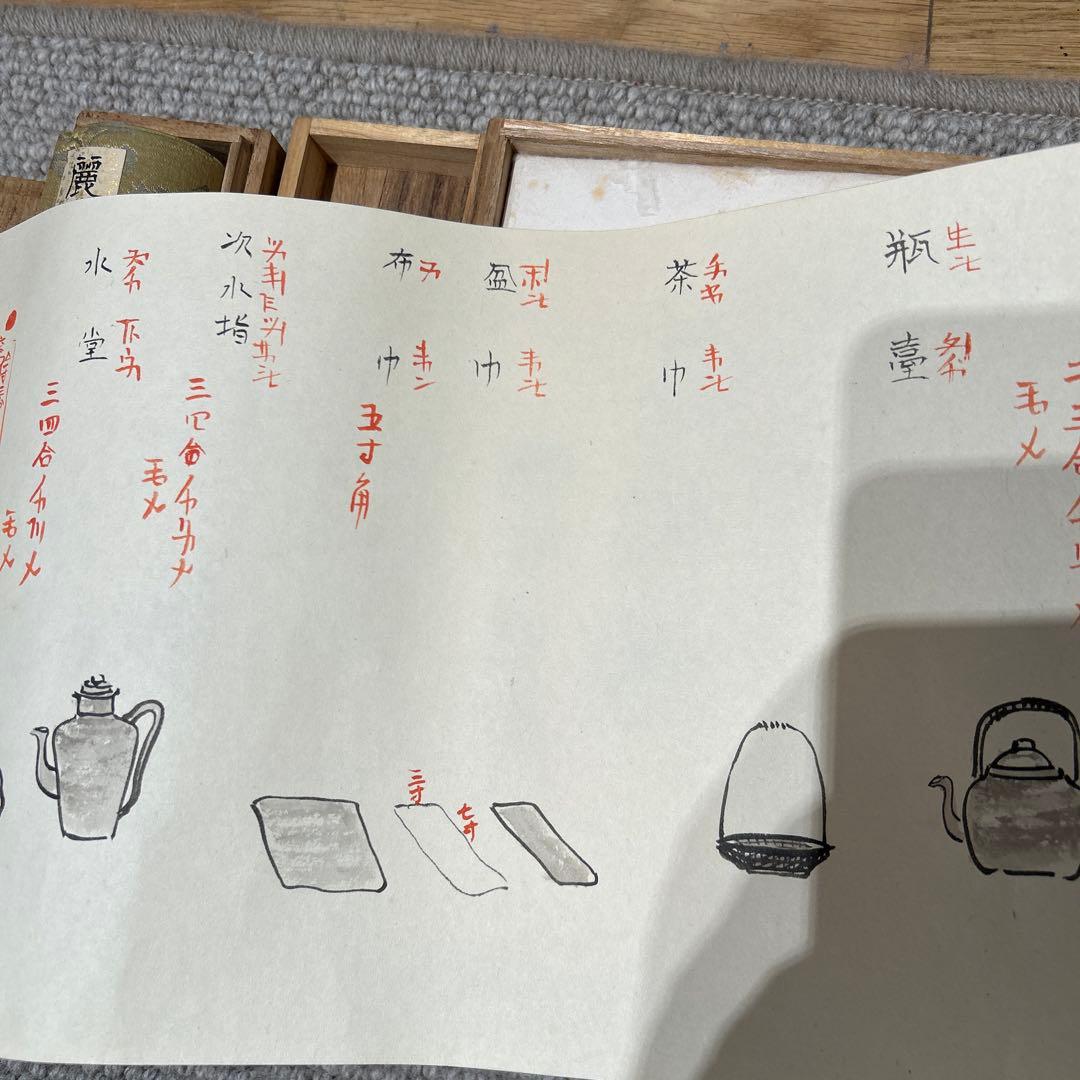 山口麗華芳流煎茶君子巻き　免許状　五箱 希少品