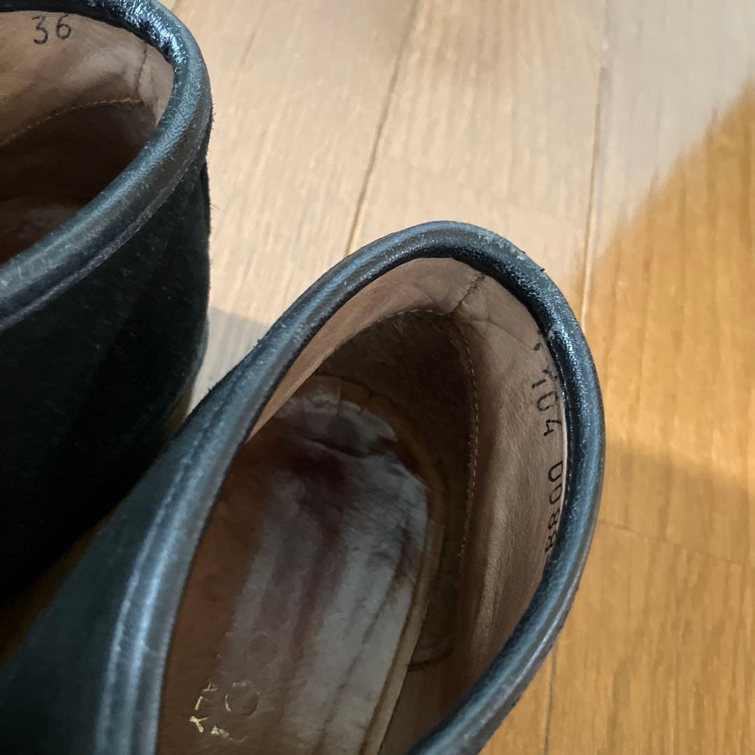 グッチ　GUCCI スウェードビット　ハイカットローファー　C３６