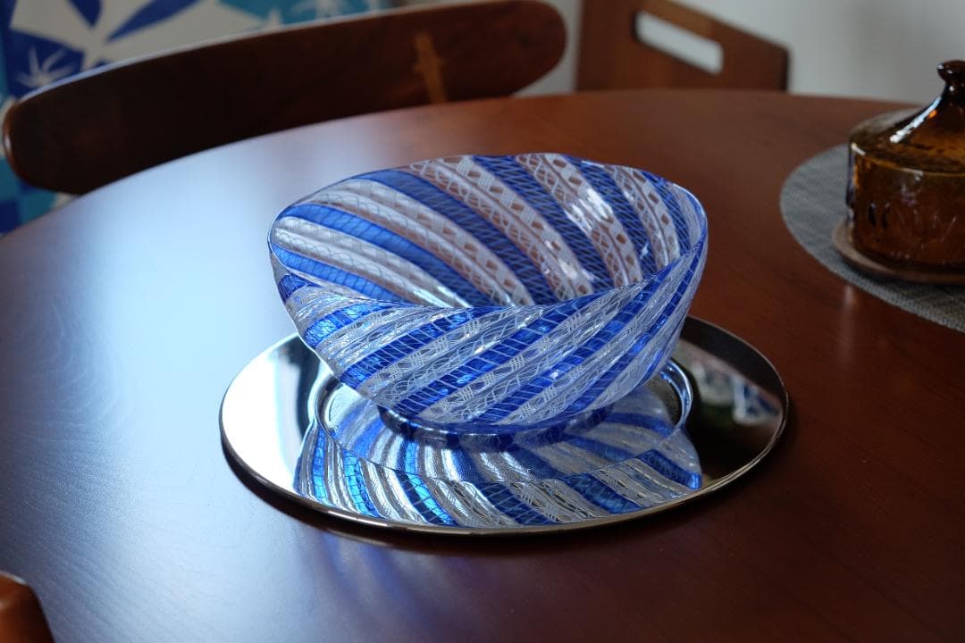 ベネチアンガラス レースガラス 検/舩木倭帆/藤田喬平/倉敷ガラス/ワイングラス