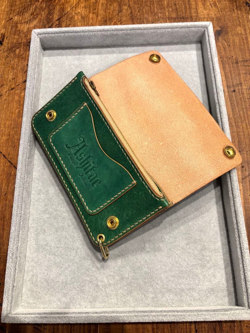 トラッカーウォレット　TW03-G グリーン　緑　財布　長財布