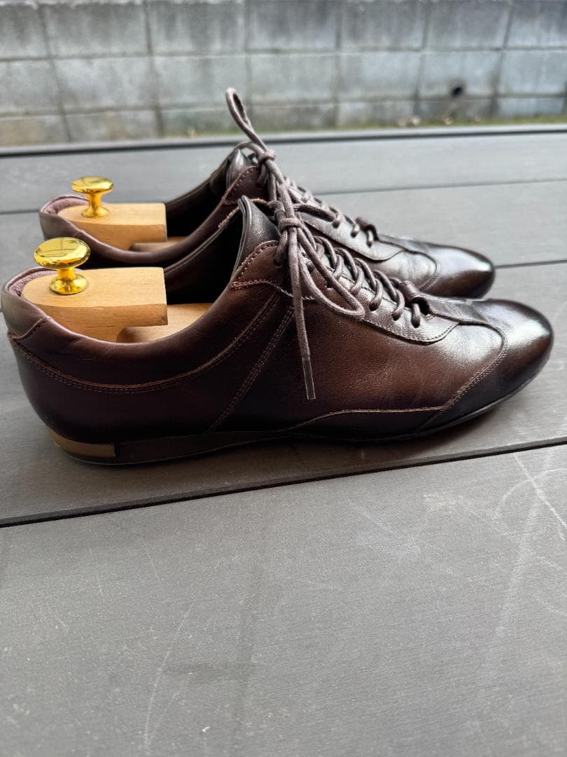 美品　大塚製靴　ジェントル　ビジネススニーカー HS-6009 チョコ ブラウン