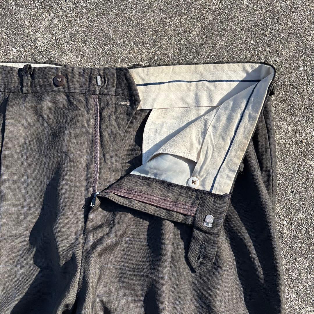 80s Ralph Lauren ウールスラックス ワイドパンツ ツータック