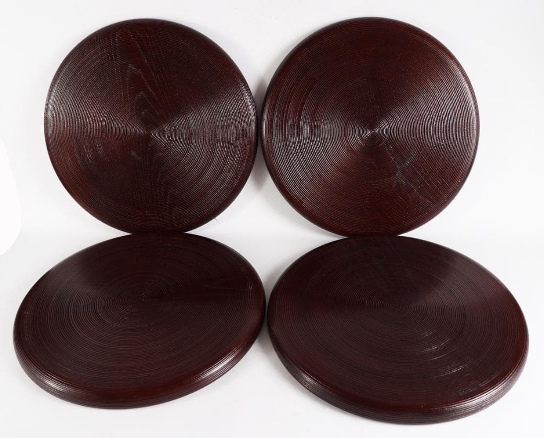 茶道具 糸目 丸膳 丸盆 塗匠利輔 十枚 木箱