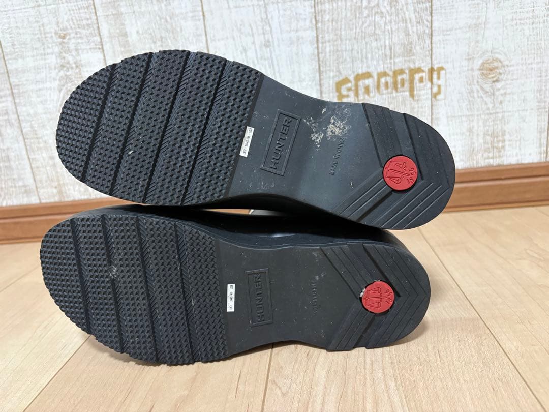 専用25.5〜26㎝★美品HUNTERショートレインブーツUK7ハンター長靴