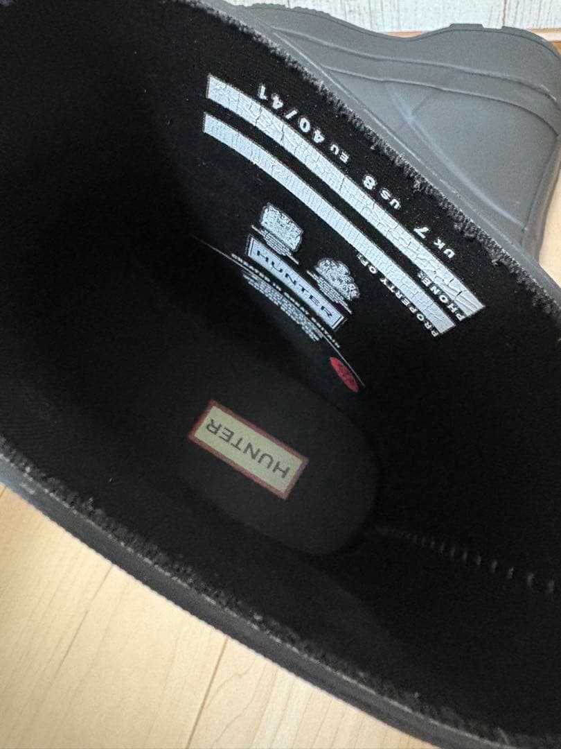 専用25.5〜26㎝★美品HUNTERショートレインブーツUK7ハンター長靴