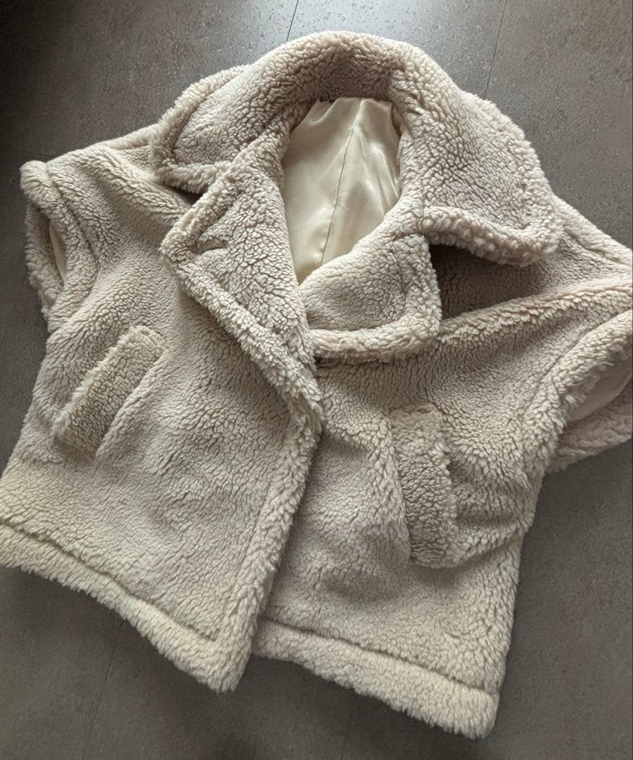 ★VERY掲載商品★ エルフランクボアコート　テディ　ケープ