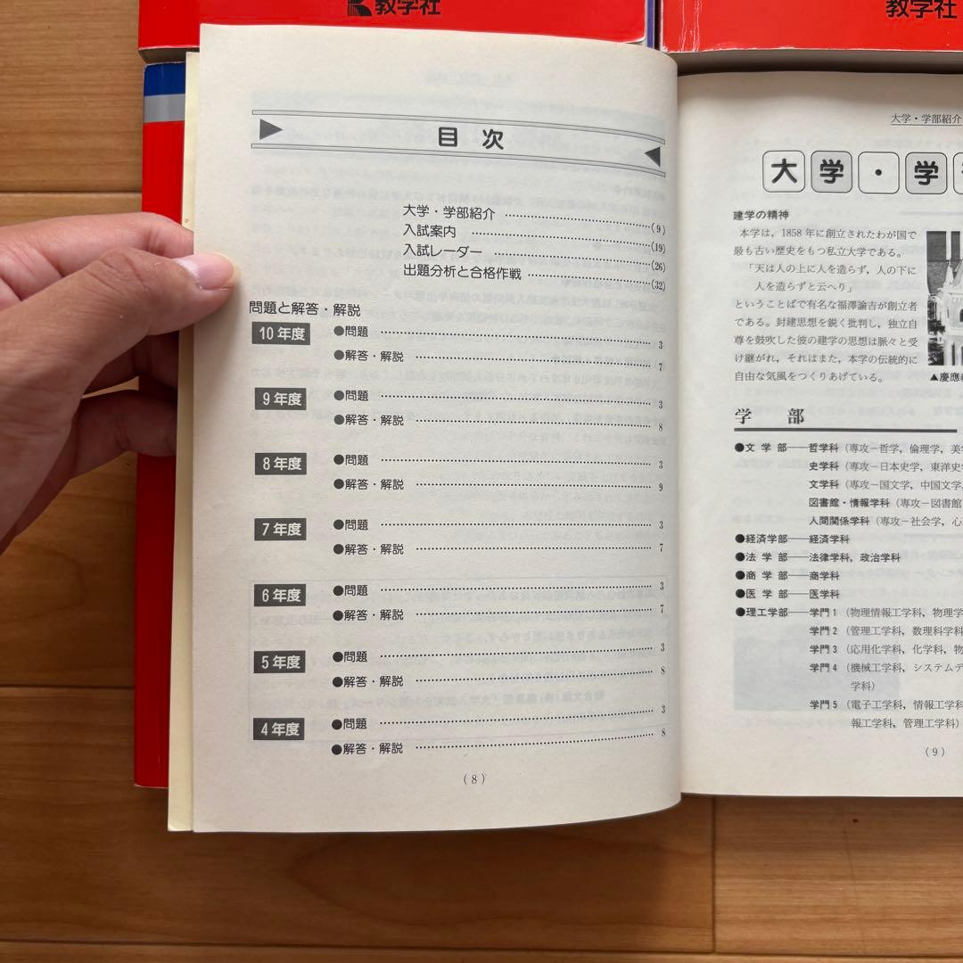 慶應義塾大学 文学部入試問題集 2025.2023.2018.2013.2008