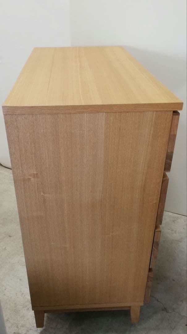 無印良品オークウッド 4段チェスト(幅95.5*奥行44.5*高さ90cm)