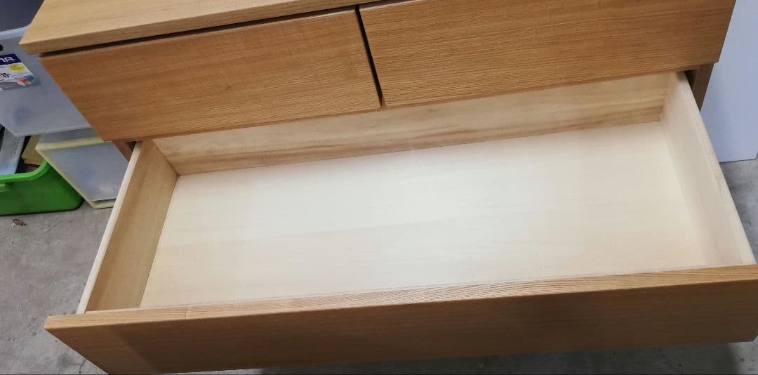 無印良品オークウッド 4段チェスト(幅95.5*奥行44.5*高さ90cm)