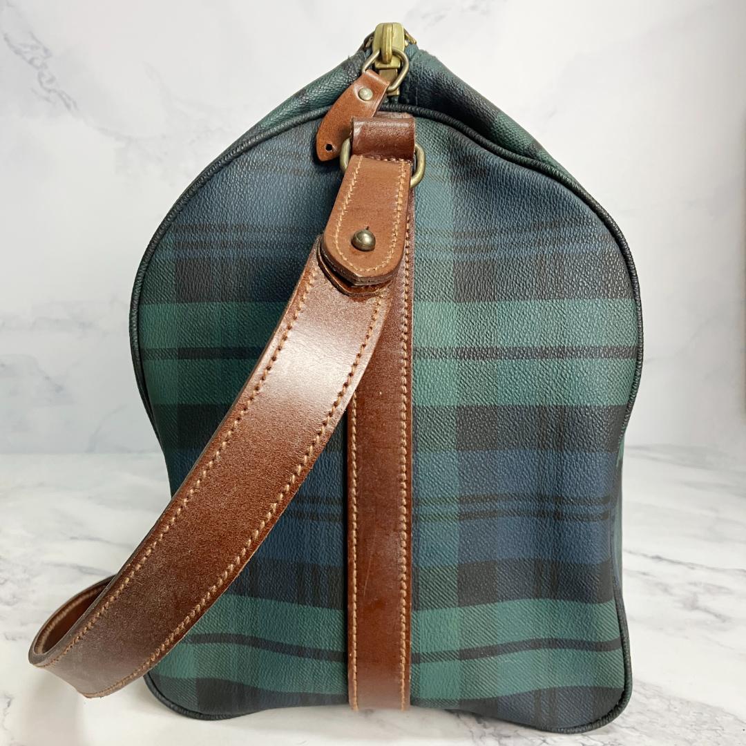 B712【2way】Polo Ralph Lauren★チェック柄ボストンバッグ