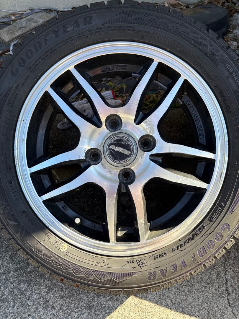 ramrod2　ＧＹ　スタッドレスアルミセット　155/65R14 ２本②
